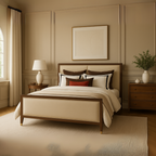 Linn Modern King Size Bed With Upholstered Headboard