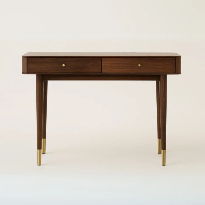 Nook Study Table with Storage Shelves