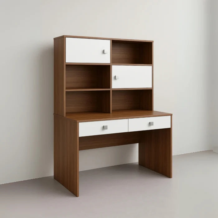Cove Study Table with Storage Shelves