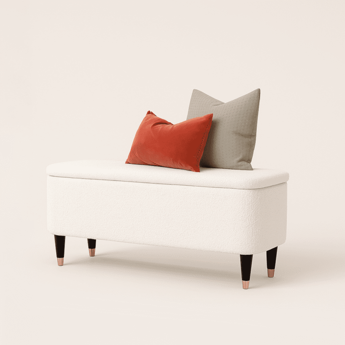Sivra Bench Modern Upholstered Bench For Living Room Bedroom