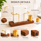 Tesso Wooden Napkin Holder for Dining Table