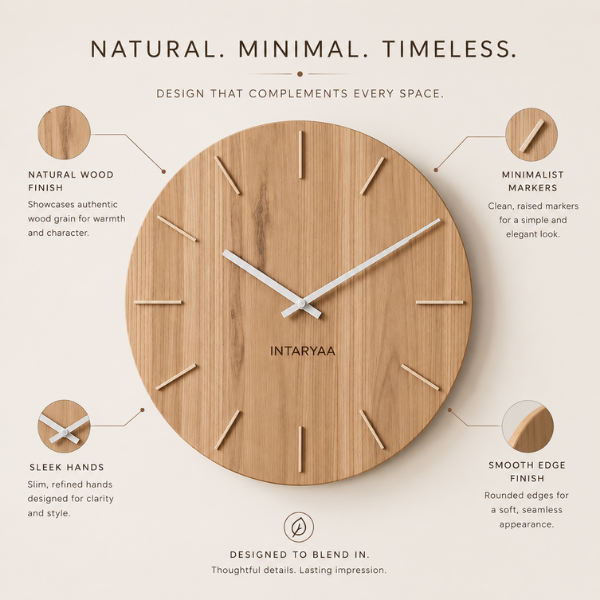 Ovia Modern Wall Clock