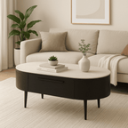 Kairo Nesting Coffee Table Set with Smoked Glass Top