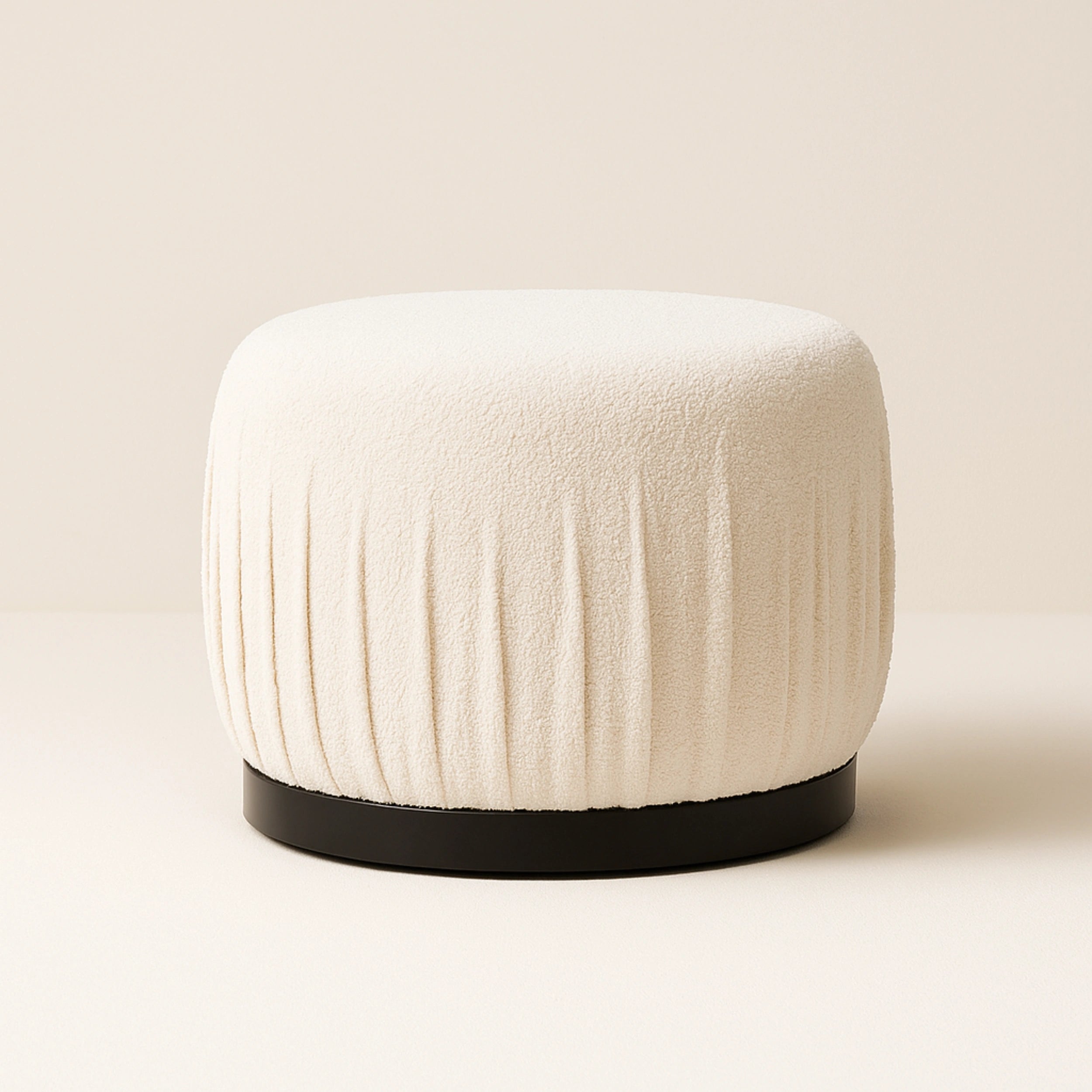 Luxe Ottoman Stool Upholstered Footrest Seating Stool