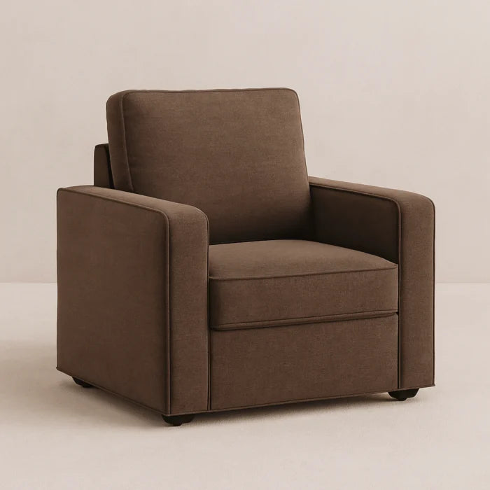 Caelo Single Seater Sofa Upholstered Accent Chair for Living Room