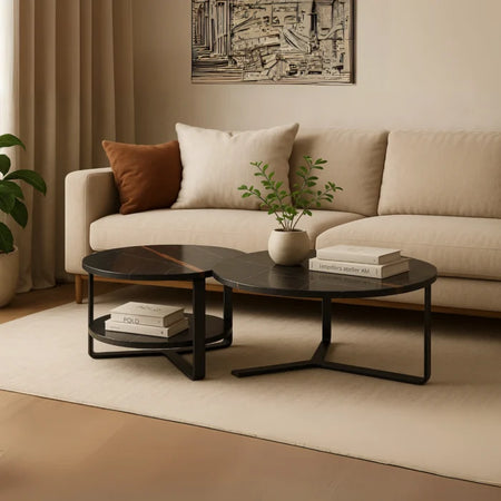 Molten Edge Modern Center Table for Living Room