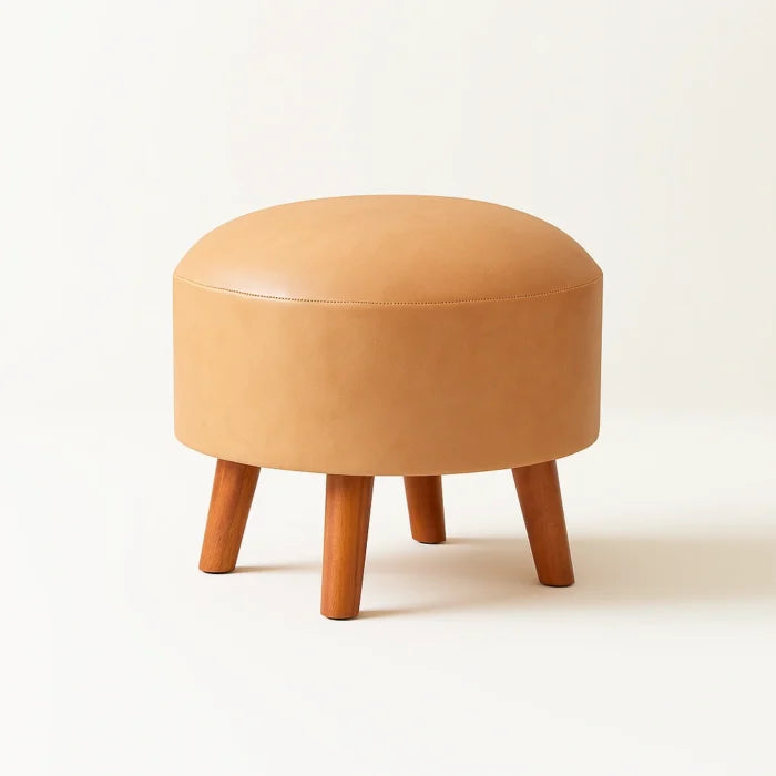 Orrin Ottoman Stool Upholstered Footrest Accent Seating Stool