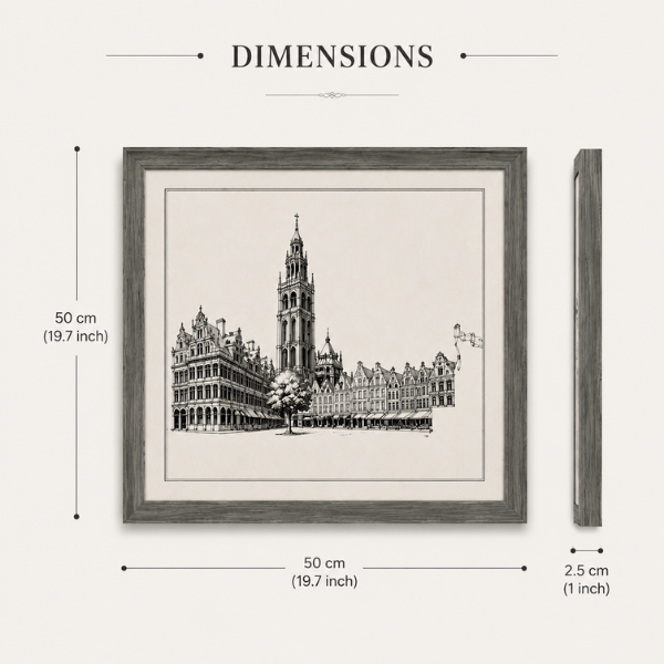 Heritage Skyline Wall Art for Living Room & Bedroom Decor
