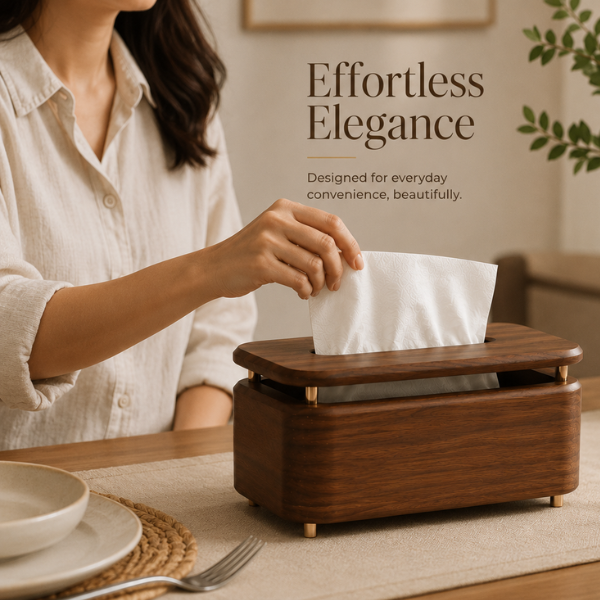 Etta Wooden Napkin Holder for Dining Table