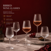 Twin Aura Wine Glasses – Elegant Modern Drinkware Set of 2