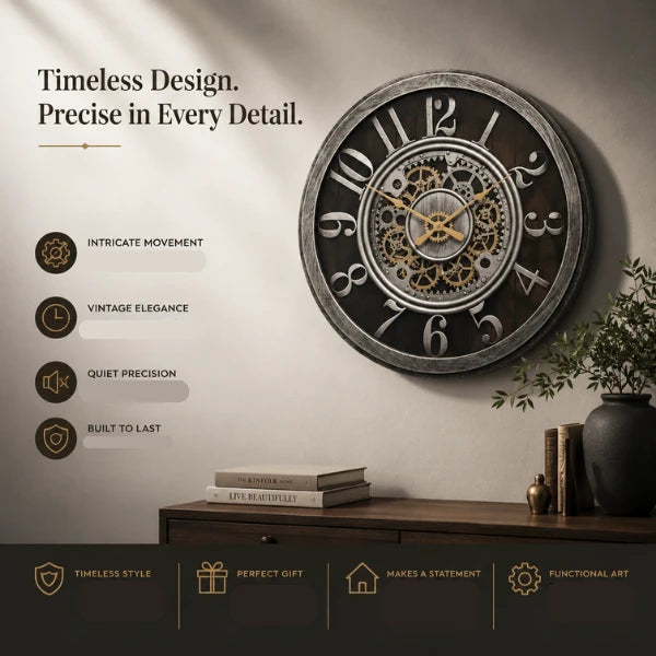 Aura Timepiece Modern Wall Clock
