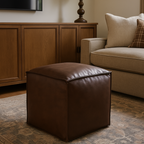 Urban Nest Ottoman Stool Upholstered Accent Seating Footrest