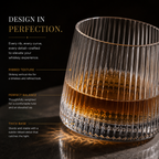 Whirlline Glass Set – 360 Rotatable Modern Drinkware Set of 6