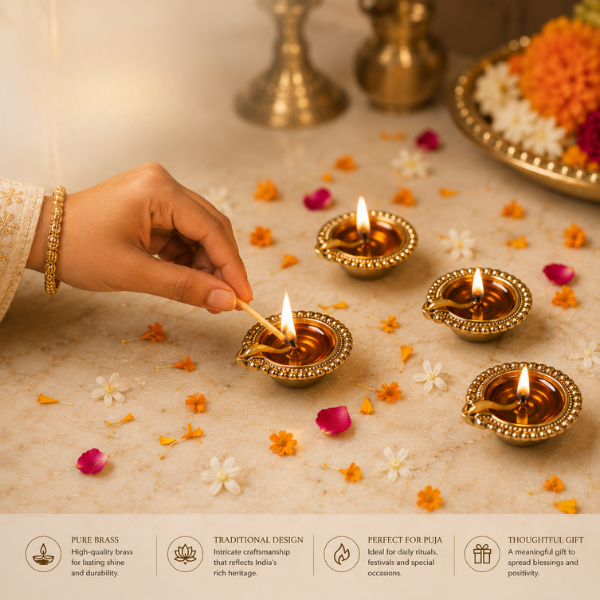 Sacred Diya Set - Set of 4