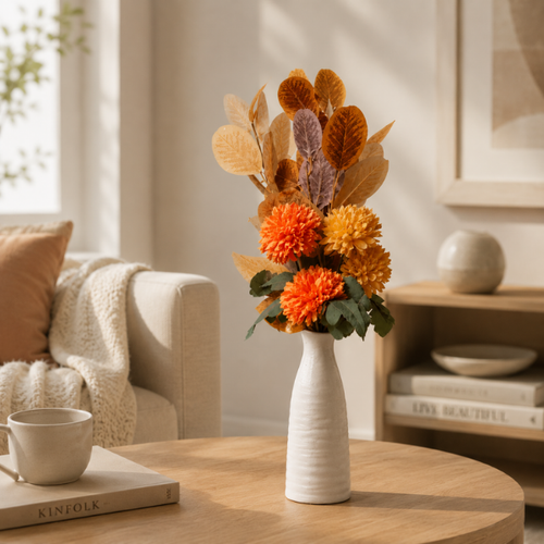 Ivory Bloom Stem Vase