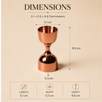 Coppercrest Measure-Elegant Polished Gold Cocktail Jigger – Precision Dual Spirit Measure-Stainless Steel Cocktail Measure for Home Bar