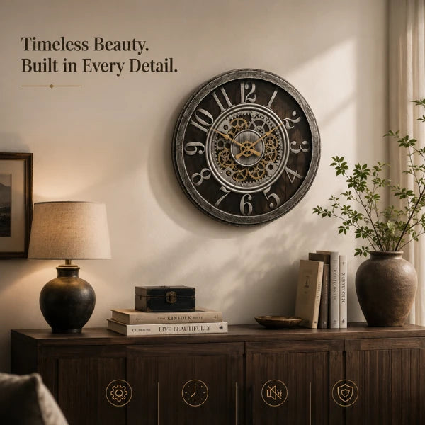 Aura Timepiece Modern Wall Clock