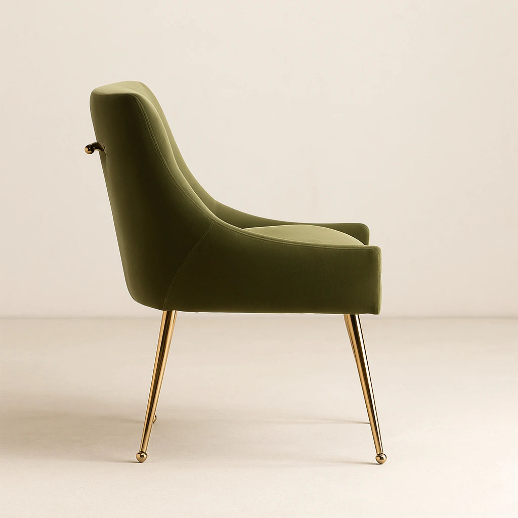 Arlo Upholstered Accent Chair with Wooden Frame