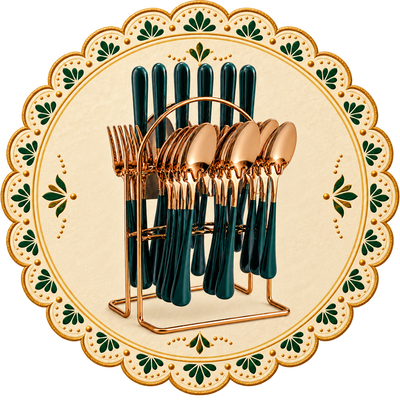 Golden Cutlery Set