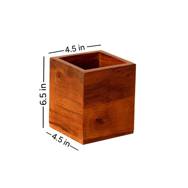 Solano Spoon Stand-Wooden Utensil Holder-Spoon Stand for Kitchen Counter
