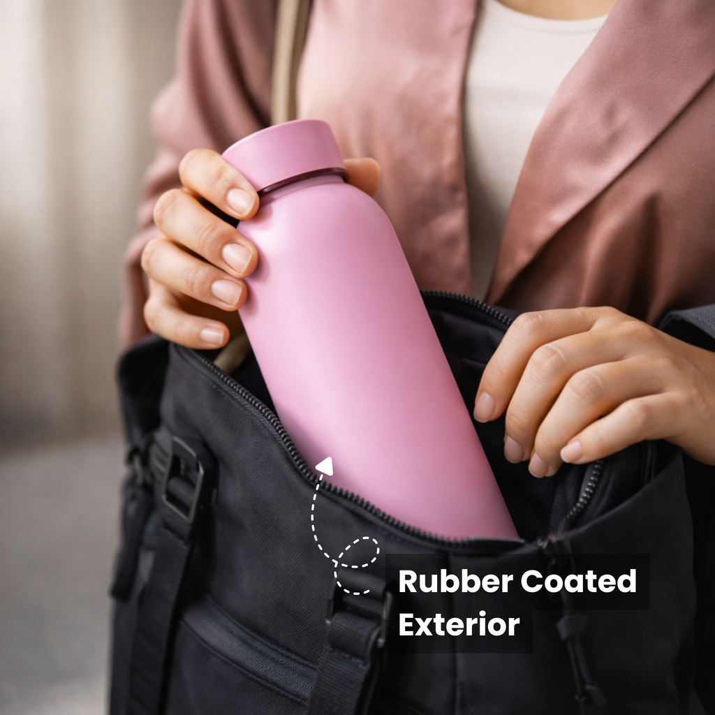 Insulated Stainless Steel Water Bottle (500ml) | Hot & Cold Vacuum Flask upto 18 hrs