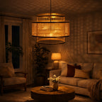 Veranda Tiered Bamboo Pendant Ceiling Light
