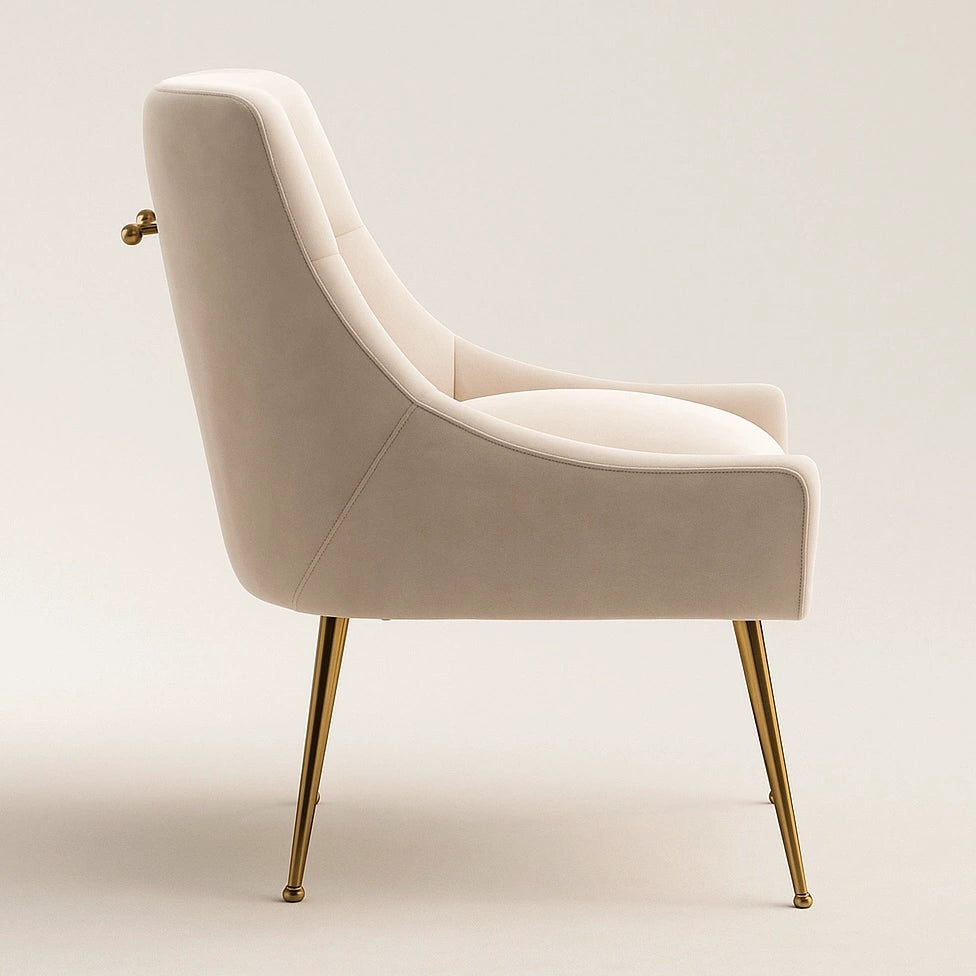Arlo Upholstered Accent Chair with Wooden Frame