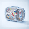 Kids Leakproof Lunch Box with 3 Compartments & Spoon