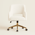 Clyra Upholstered Accent Chair with Wooden Legs
