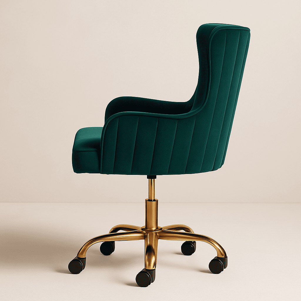 Meyra Upholstered Accent Chair with Wooden Legs