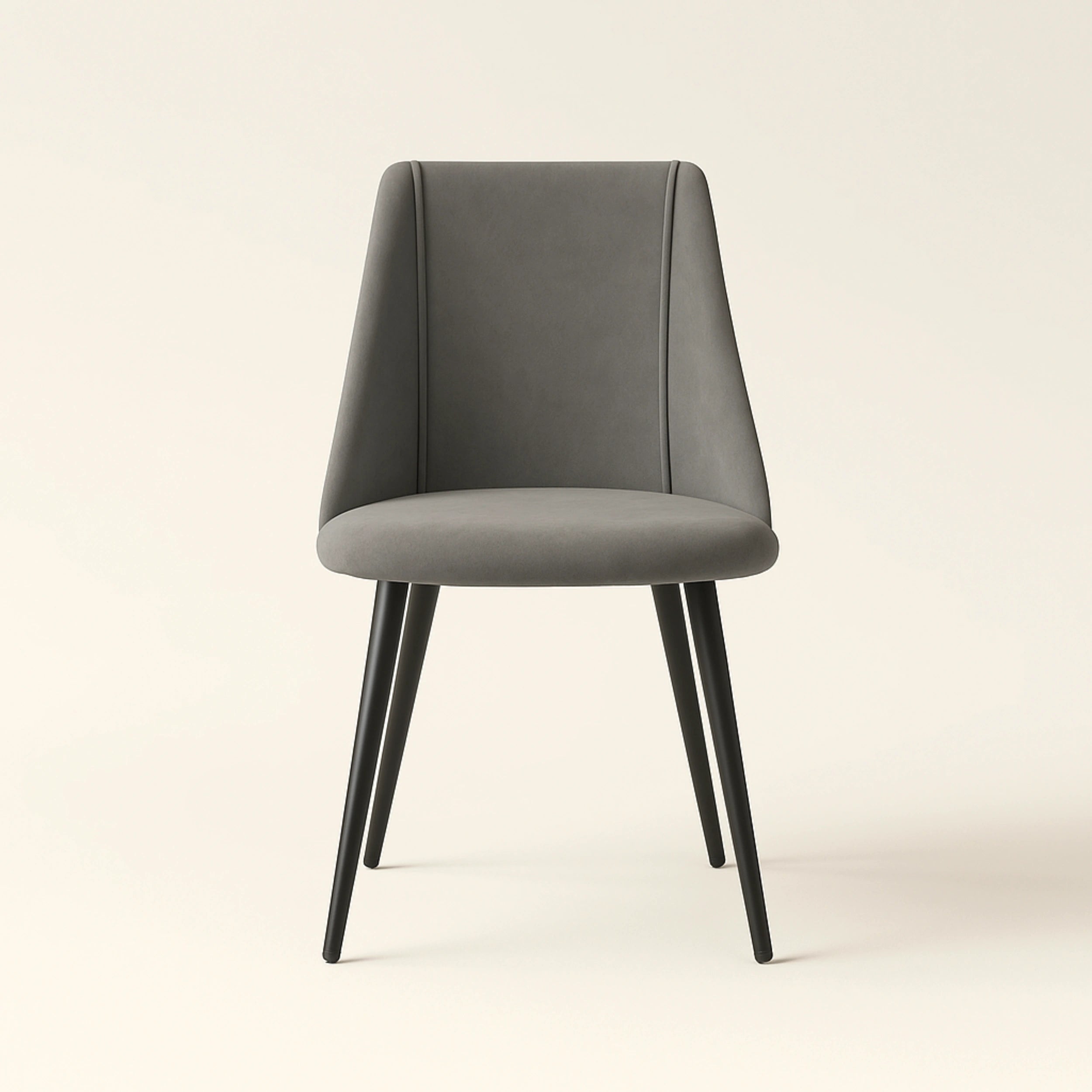 Flow Velvet Dining Chair with Metal Legs