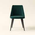 Flow Velvet Dining Chair with Metal Legs