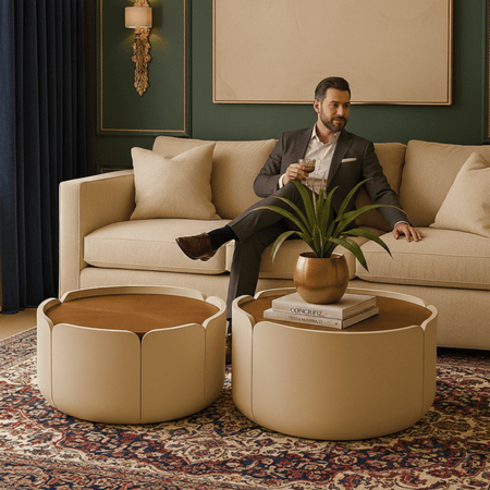 Luna Drift Modern Center Table For Living Room