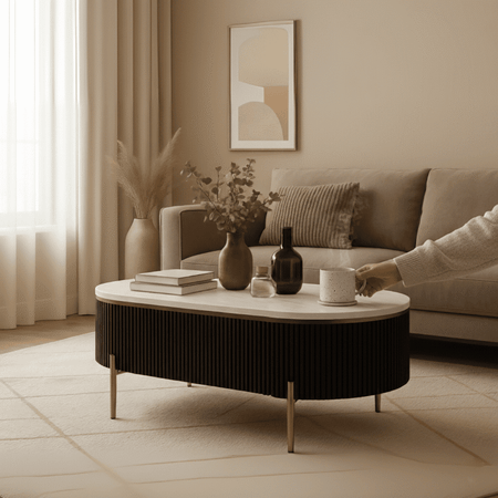 Urban Slate Modern Center Table for Living Room