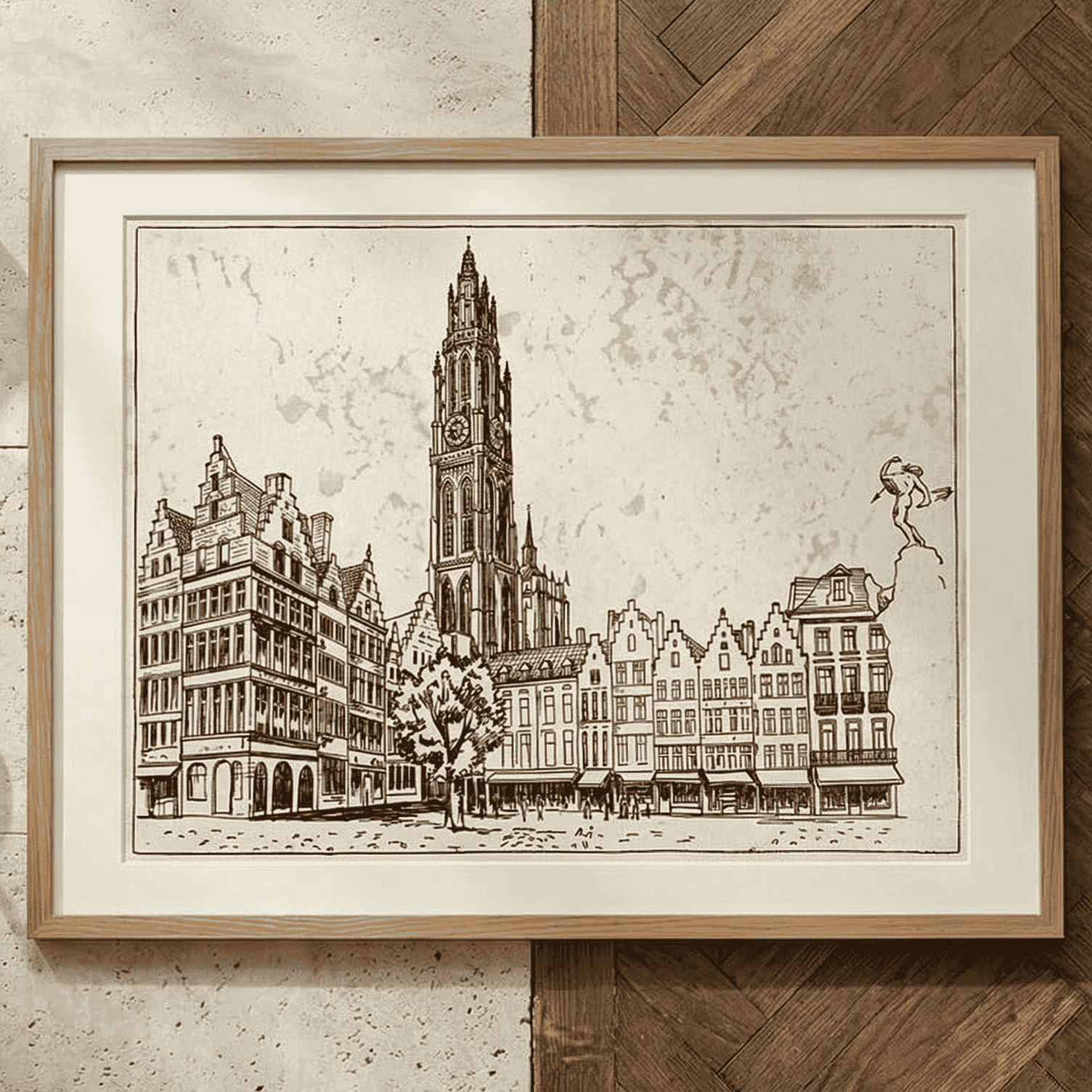 Heritage Skyline Wall Art for Living Room & Bedroom Decor