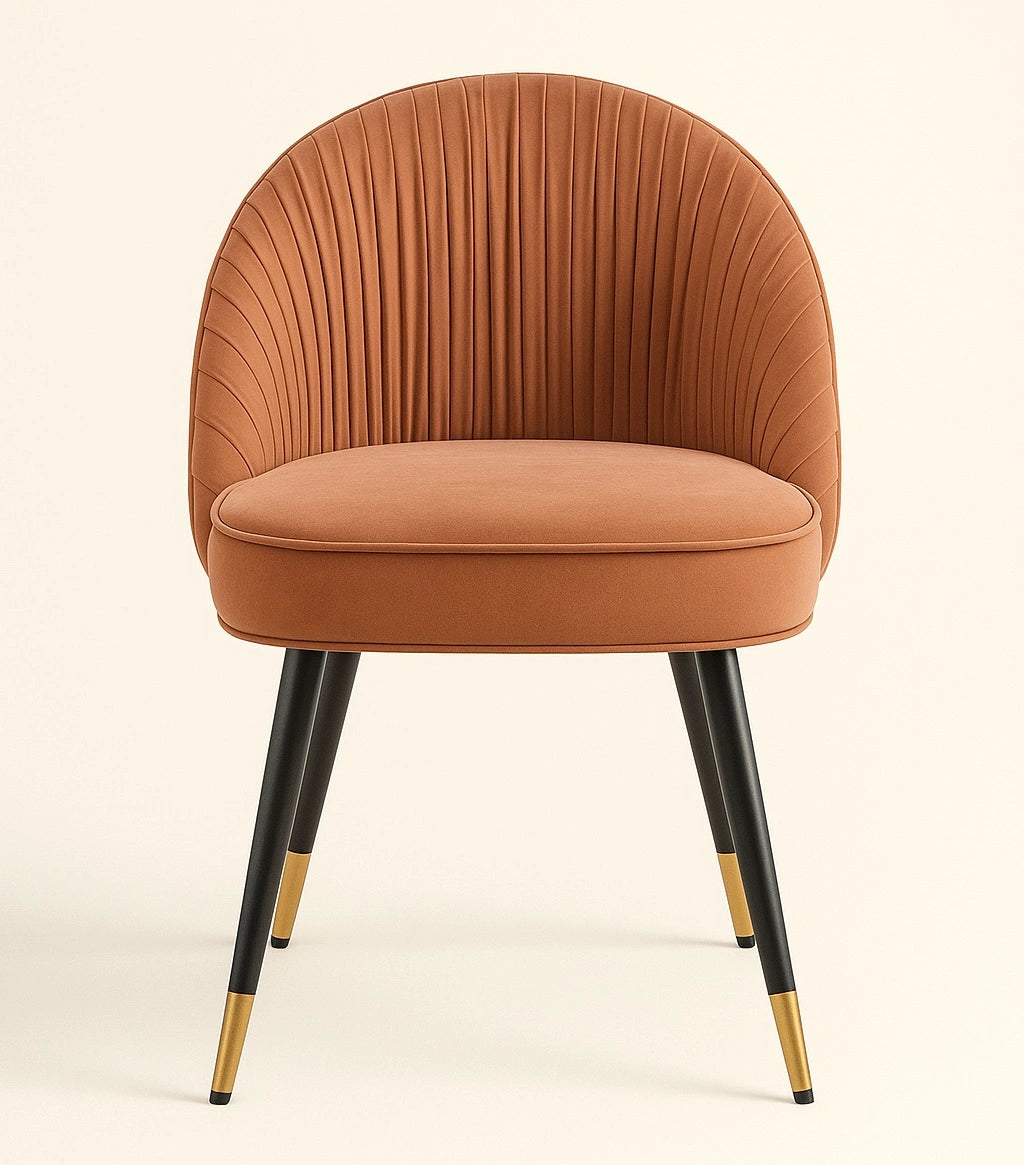 Halo Upholstered Dining Chair with Wooden Legs