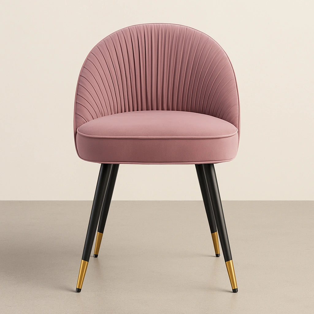 Halo Upholstered Dining Chair with Wooden Legs