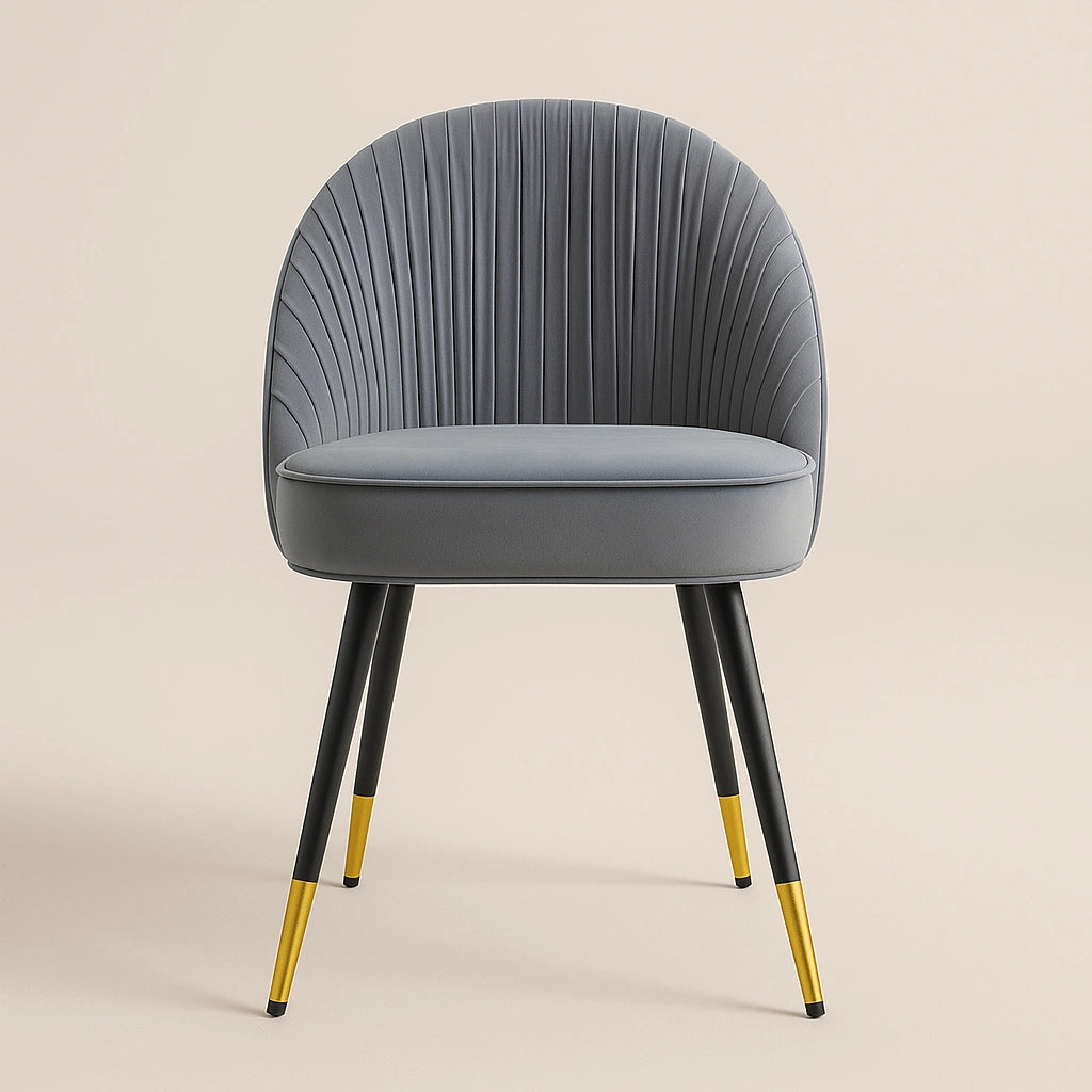 Halo Upholstered Dining Chair with Wooden Legs