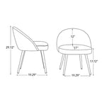 Orbelle Upholstered Dining Chair with Wooden Frame