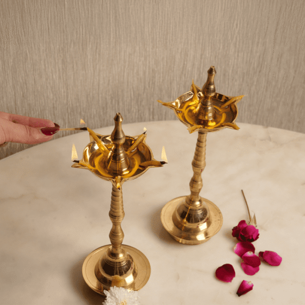 Divine Flame Tall Duo Candle Holder - Set of 2