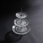 Glass Cupcake Stand - 3-Tier | Dessert & Serving Tray Stand