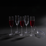 Celeste Fluted Champagne – Elegant Ribbed Drinkware Glasses Set of 6