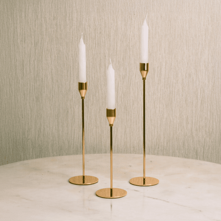 Ornate Glow Pair-Gold and Marble