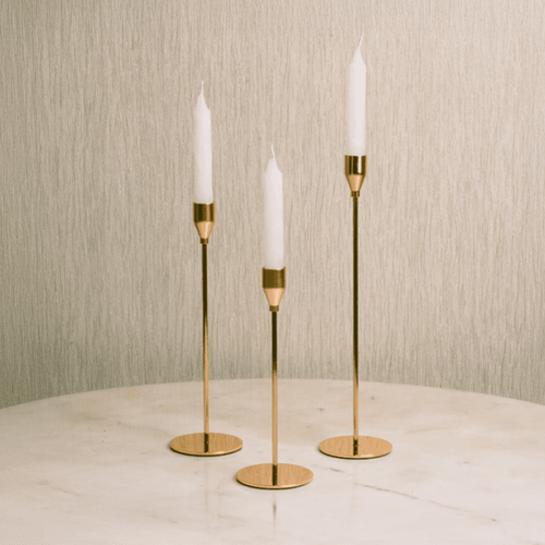 Ornate Glow Pair-Gold and Marble
