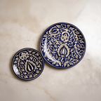 Hand Painted Style Moroccan Floral Wall Art – Large & Small Set of 2