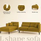 Olive Haze Sofa Modern Upholstered Living Room Sofa