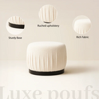 Luxe Ottoman Stool Upholstered Footrest Seating Stool