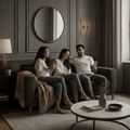 Serin Plush Sofa Modern Upholstered Living Room Sofa
