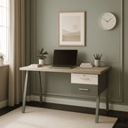 Terra Study Table with Storage Shelves