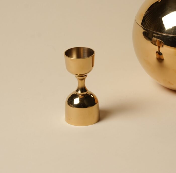 Aureum Measure-Elegant Polished Gold Cocktail Jigger - Precision Dual Spirit Measure-Stainless Steel Cocktail Measure for Home Bar - Image 1
